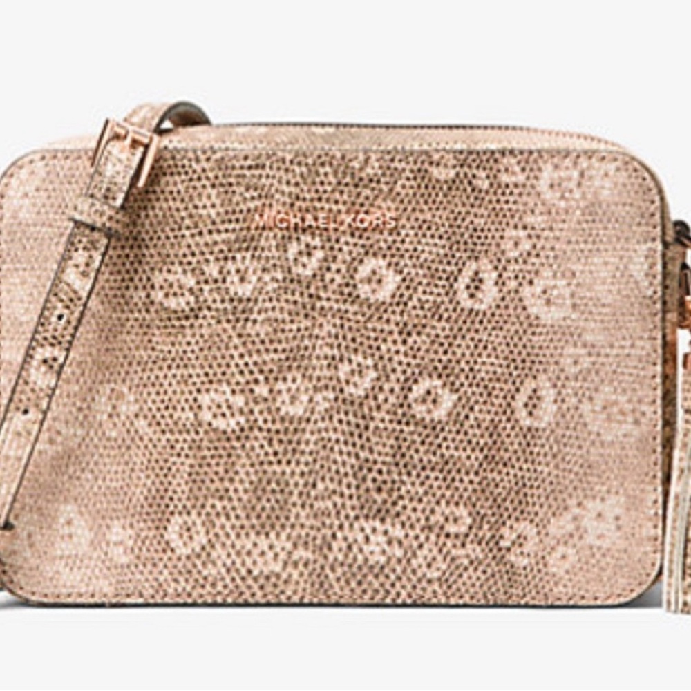 Michael Kors Brown Patterned Crossbody Bag